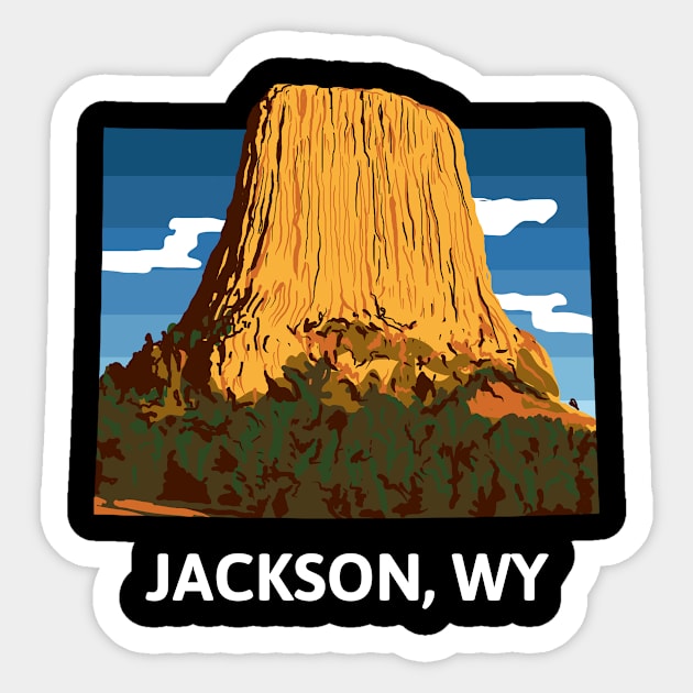 Jackson, WY Sticker by A Reel Keeper